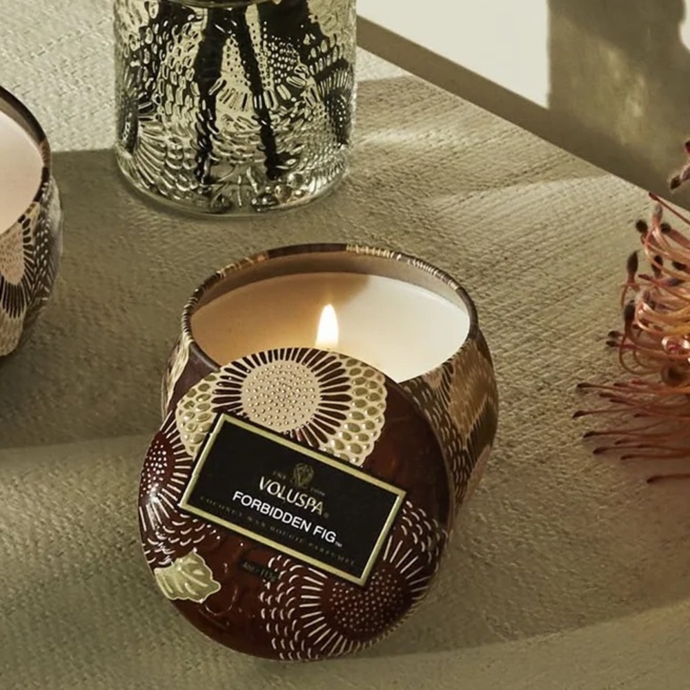 Forbidden Fig Tiny Tin Candle